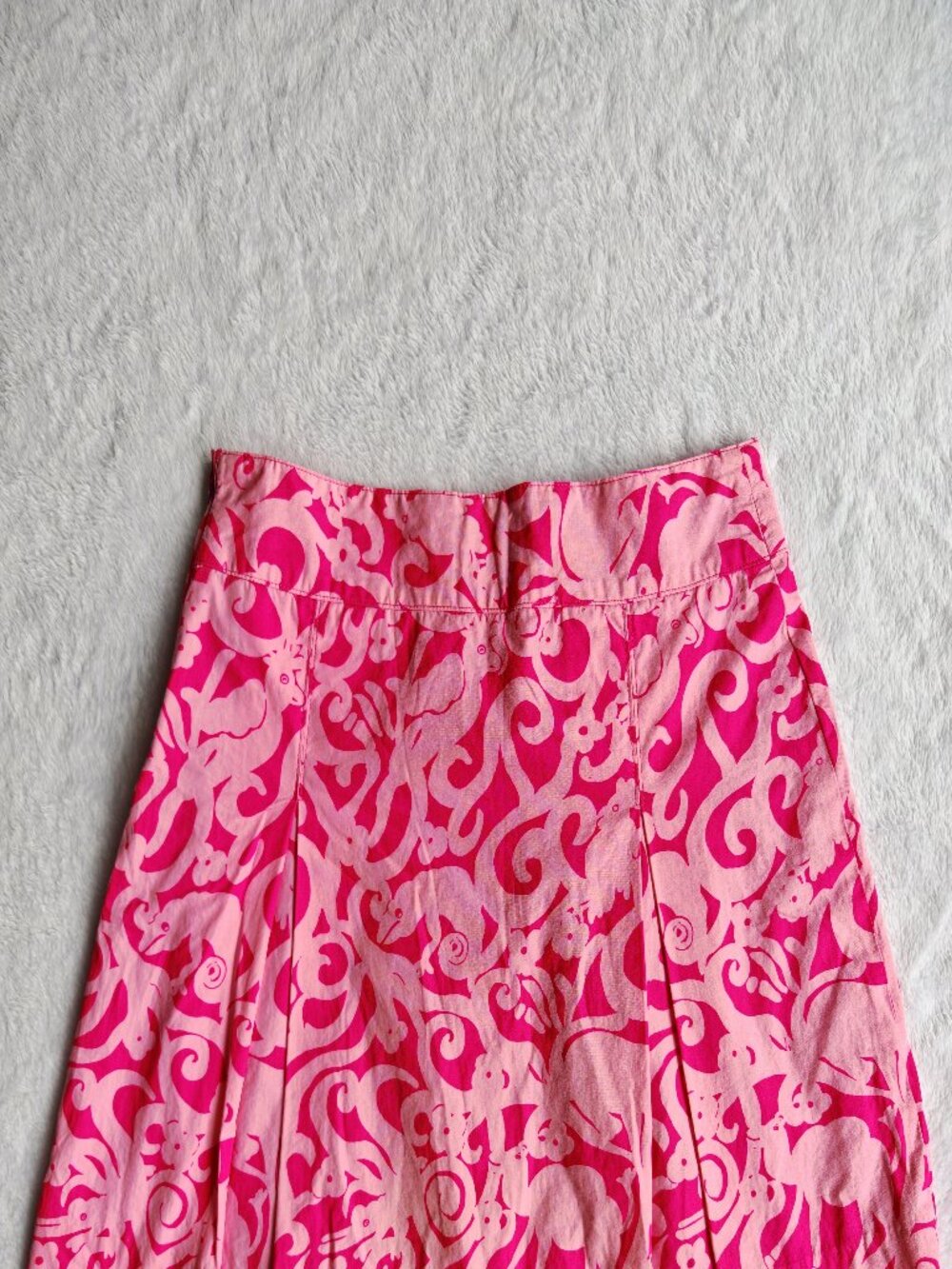 Lilly Pulitzer Girls Pink Print Mini Skirt Size 8 Preppy Summer Aesthetic XS Pet - Picture 9 of 9